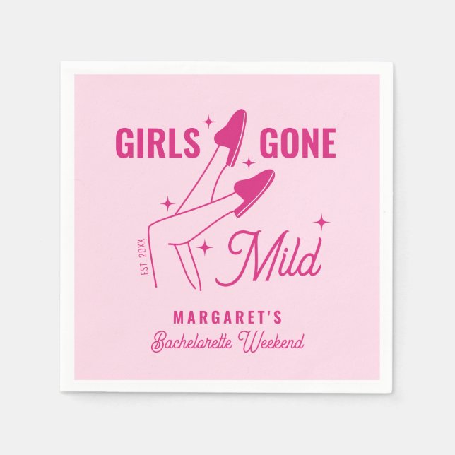 Girls Gone Mild Pink Trendy Wellness-Center Bachel Serviette (Vorderseite)