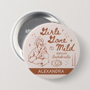Girls Gone Milde Junggeselinnen-Abschied Wellness- Button
