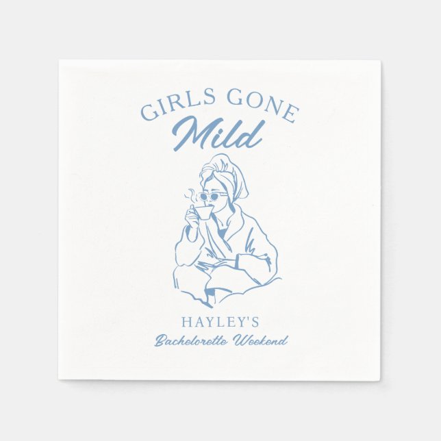 Girls Gone Milde Wellness-Center Junggeselinnen-Ab Serviette (Vorderseite)