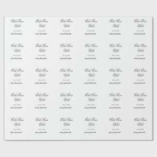 Girls Gone wild Bachelorette party name date bride Geschenkpapier