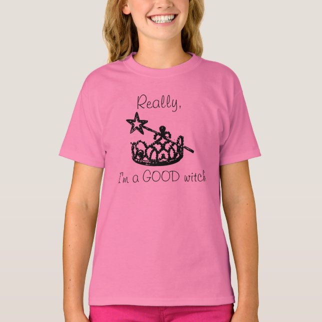 Girls Good Hexe T - Shirt (Vorderseite)