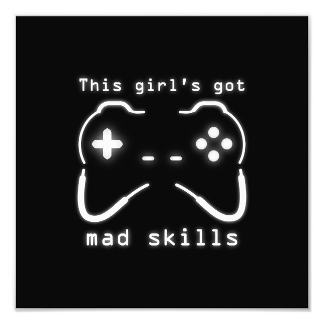 Girls Got Skills Video Game Controller Foto (Vorne)
