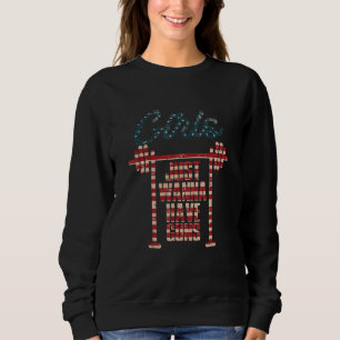Girls Guns Barbell Workout Gym Fit Ness Women Sweatshirt