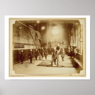 Girl's Gymnasium at the Deaf and Dumb Institution, Poster