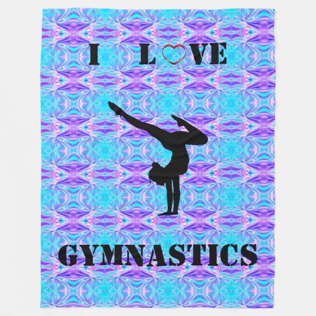 Girls Gymnastics Blanket Fleecedecke (Vorderseite)