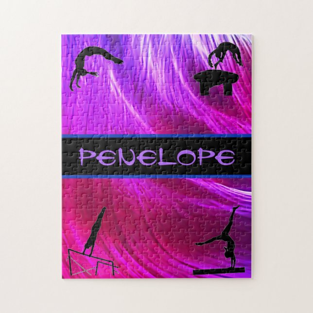 Girls Gymnastics Events Abstrakt Puzzle (Vertikal)