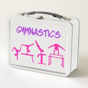 Girls Gymnastics Events Metal Lunchbox