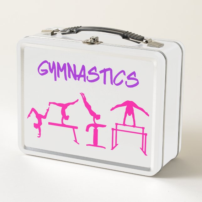 Girls Gymnastics Events Metal Lunchbox (Vorderseite)