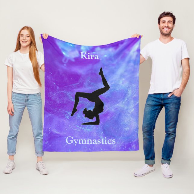 Girl's Gymnastics Galaxy Fleece Blanket (Beispiel)