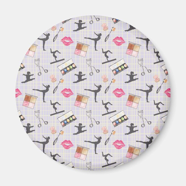 Girls Gymnastics - Girly Makeup Magnet (Vorne)