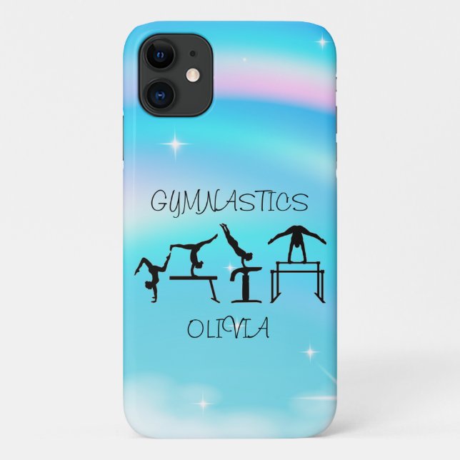 Girls Gymnastics Rainbow Wirbel Case-Mate iPhone Hülle (Rückseite)
