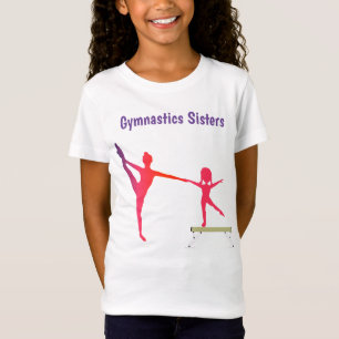 Girls Gymnastics Schwestern T - Shirt