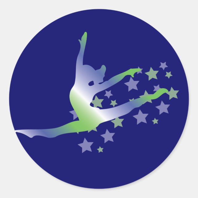 Girls Gymnastics Stickers (Vorderseite)