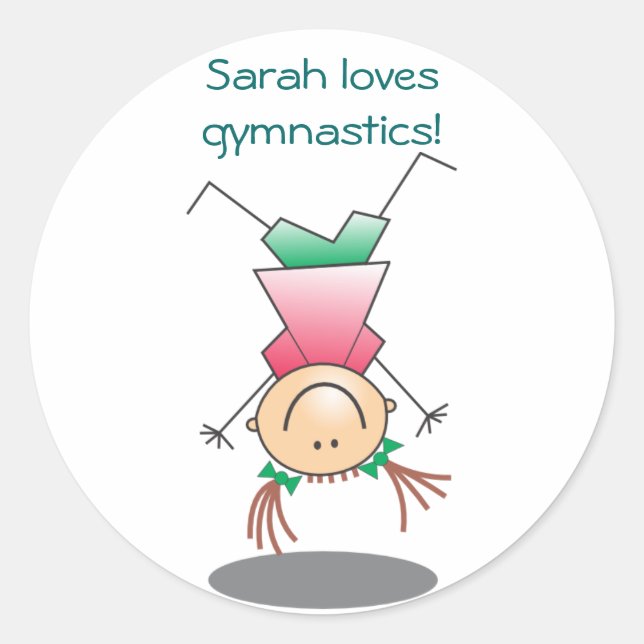 Girls Gymnastics Stickers (Vorderseite)