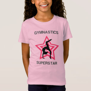 Girls Gymnastics Superstar Back Walkover T - Shirt
