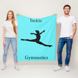 Girls Gymnastics Switch Leap Polka Dot Fleecedecke