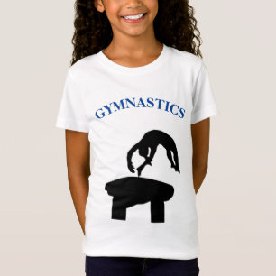Girls Gymnastics Vault T - Shirt mit Namen auf der