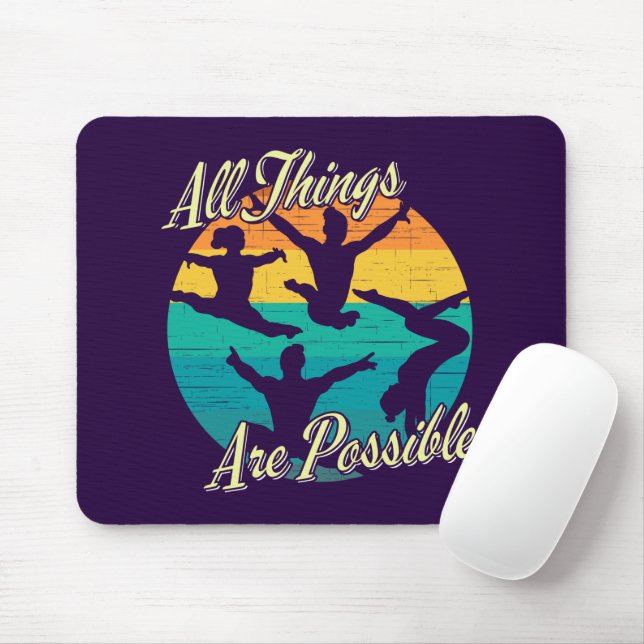 Girls Gymnastik - Alles ist möglich Mousepad (Mit Mouse)