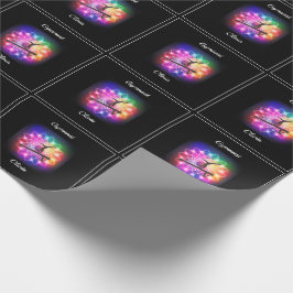 Girls Gymnastik Balance Beam Personalisiert Geschenkpapier