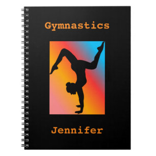 Girls Gymnastik Custom Spiral Notebook Notizblock