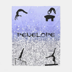 Girls Gymnastik Events Funkelnd Blanket Fleecedecke