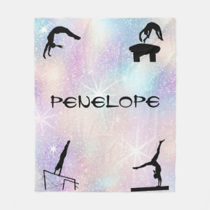 Girls Gymnastik Events Funkelnd Blanket Fleecedecke