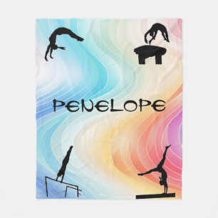 Girls Gymnastik Events Funkelnd Blanket Fleecedecke