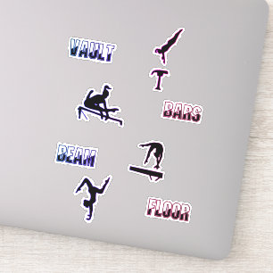 Girls Gymnastik Events Stickers for Girls Aufkleber