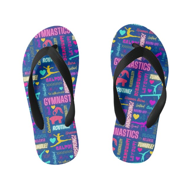 Girls Gymnastik Flip Flops (Fußbett)