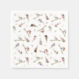 Girls Gymnastik Geburtstagsparty Serviette