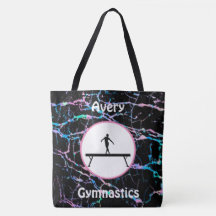 Girls Gymnastik Hologram Balance Beam Tote Beutel