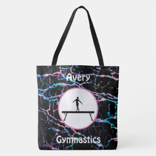 Girls Gymnastik Hologram Balance Beam Tote Beutel