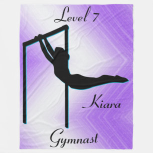 Girls Gymnastik Level 7 Fleece Blanket