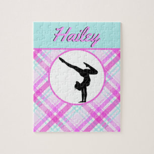 Girls Gymnastik Pastel Pinks und Tees Puzzle