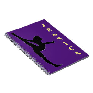 Girls Gymnastik Spiral Foto Notebook Notizblock