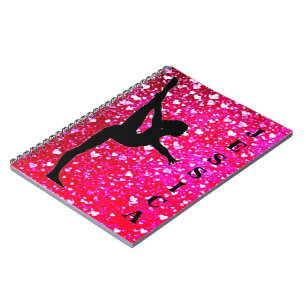 Girls Gymnastik Spiral Foto Notebook Notizblock