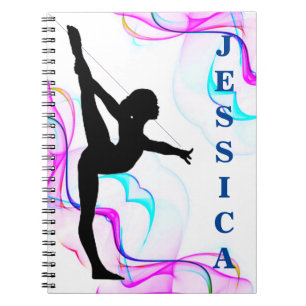 Girls Gymnastik Spiral Wirbel Foto Notebook Notizblock