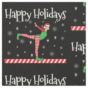 Girls Gymnastik Weihnachtself Stoff