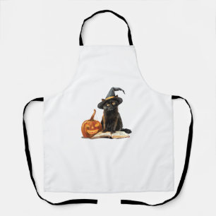 Girls Halloween Niedlich Cat Pumpkin Hexenkostüm Schürze
