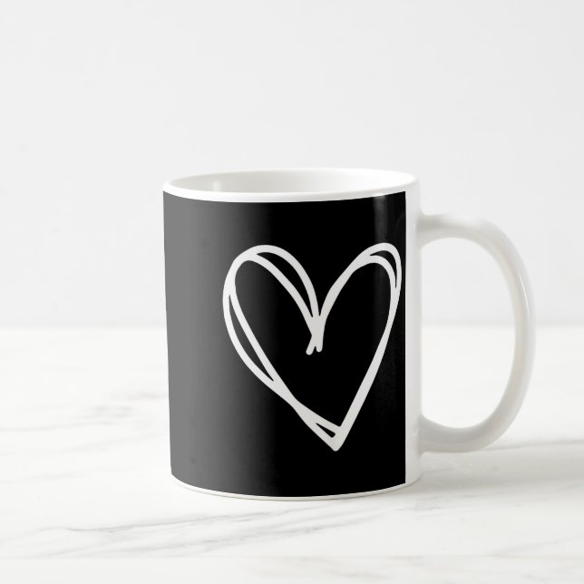 Girls Heart For Women Valentines Day Graphic  Kaffeetasse (Rechts)