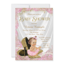 Girls High Heel Shoes Pearls Baby Shower