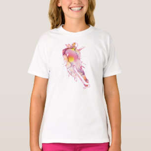Girls Hockey Player Aquarellfarben Pinks T T-Shirt