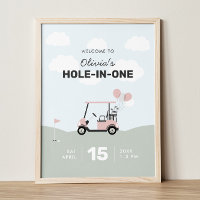 Girls' Hole-in-One Golf 1. Geburtstag Begrüßungsze