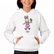Girls Hoodie mit Original Rabbit Artwork