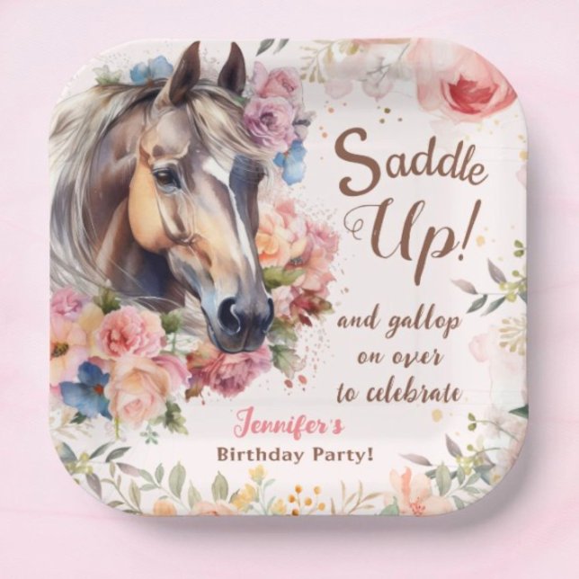 Girls Horse Birthday Party Paper Teller (Von Creator hochgeladen)