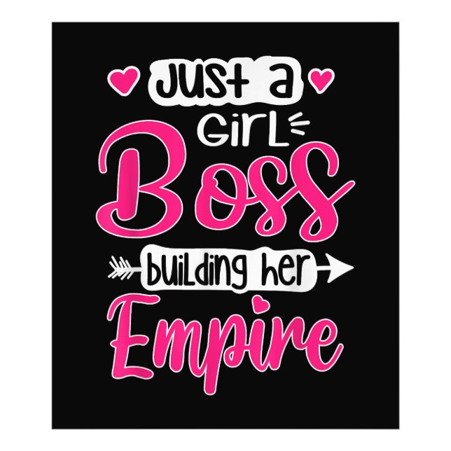 Girls Hustle Weihnachtsgeschenk Girl Boss Gebäude  Fotodruck (Vorne)