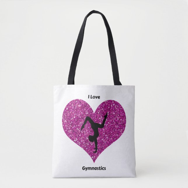 Girls I Liebe Gymnastik Tasche (Vorderseite)