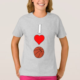Girls I Liebe/Herz Basketball Basketball Basketbal T-Shirt