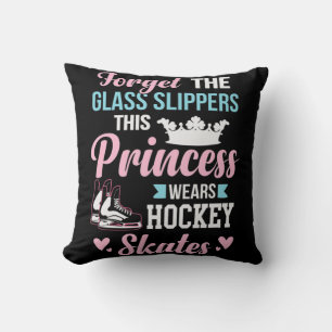 Girls Ice Hockey Diese Prinzessin trägt Hockey-Ska Kissen