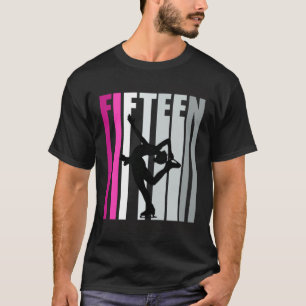 Girls Ice Skaten Geburtstag 15. Skater Queen F T-Shirt